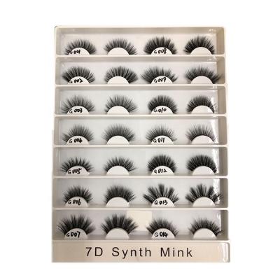 China Lightweight Wholesale False Lashes Private Label Packaging Vegan 3D 5D Handmade Silk Lashes Synthetic Faux Mink Eyelashes for sale