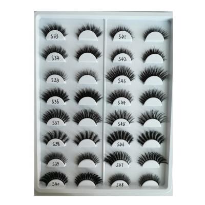 China Light Custom Wholesale Fake 6d Mink Eyelash Label Cruelty Free Vegan Whips Silk 6d Eyelashes for sale