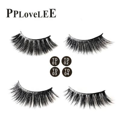 China Popular natural soft eyelash lash for 25mm 3d mink strip lashes with custom packaging for sale