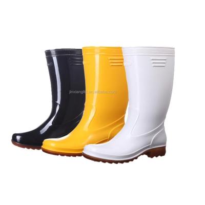 China OEM Adult Knee High Waterproof PVC Mesh JX-920 Wellington Boots Rain Boots Men 1.50kg/pair JIN XIANG 37#-46# 3#-12# 37.5cm for sale