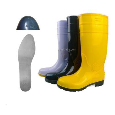 China Steel Toe Waterproof PVC Midsole Safety Boots Anti-Sensation Anti-Puncture Steel Boots for sale