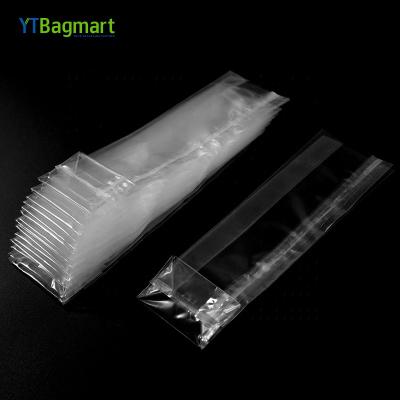 China YTBagmart Reusable Hot Selling Cellophane Flat Bottom Plastic Bag Rectangular Custom Printed Clear Bopp Gusset Bag For Candy Packaging for sale