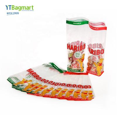 China YTBagmart Reusable OEM 12 Inch Recycled Food Grade Cellophane Stand Up Clear Plastic Bag Bread Bag Bottom Poly Square Bopp Bag for sale