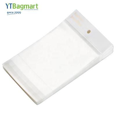 China YTBagmart Factory Price Reusable Hair Packaging Custom Flat Clear Opp Header Bag Bopp Cellophane Plastic Bags With Adhesive for sale