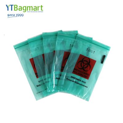 China YTBagmart Laboratory Pouch Wholesale Medical Plastic Biohazard Kangaroo Bag Carry Specimen Ziplock Bags for sale