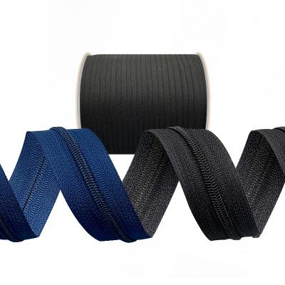 China High Quality Mini Nylon Coil Zipper By Yard Rolls For Southeast Asia Bangladesh Used POLYESTER ZIPPER for sale