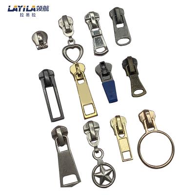 China Nickel Free Custom Zipper Puller, Garment Metal Zipper Puller Slider Brand Logo, Custom Bag Zipper Puller Main Zipper Metal Zipper Pull for sale