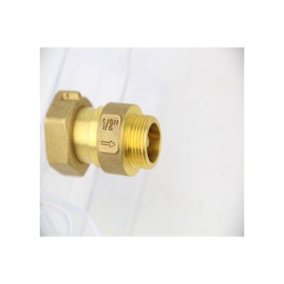 China General High Quality Hot Seller OEM Forged Brass Non Return Swing Built-in Shut Off Sewage Meter Water Check Valve for sale