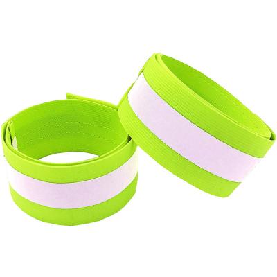 China Printable Hot Sale High Visibility Running Gear Wrist Reflective Arm Bands For Walking Bike for sale