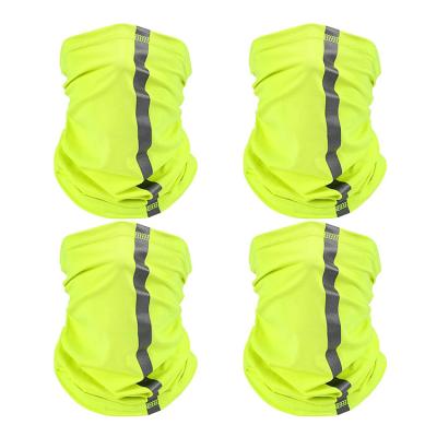 China Dust Wind Cuff High Visibility Neck Cuff Safety Reflective Bandana Fishing Protective Scarf for sale