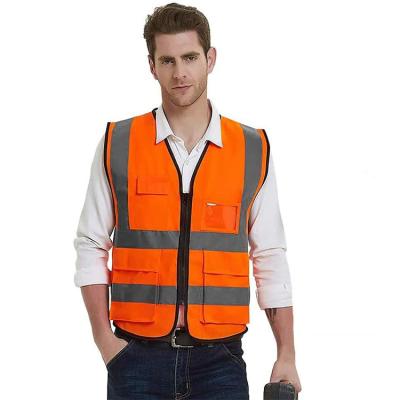 China High Quality Water Proof Sample Pocket Reflective Brands Available Printed Safety Vest for sale