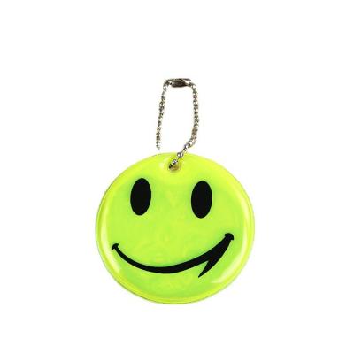 China Custom Printable Safety PVC Keychains Reflective PVC Promotion Hanger for sale