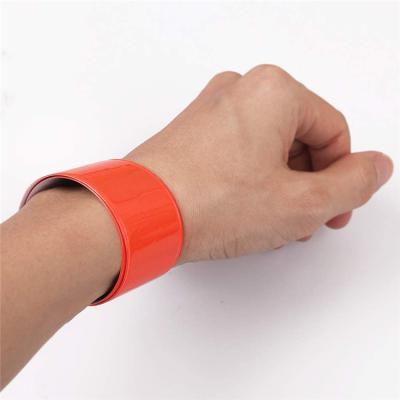 China Road Way Safety Slap Tapes Reflective Armband CE EN13356 Certificated From Chinese Manufacturer for sale