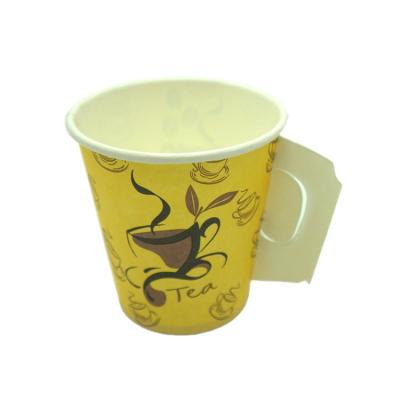 China Wholesale Cheap Price High Quality 7oz Paper Cups Disposable With Handle For Cappuccino for sale