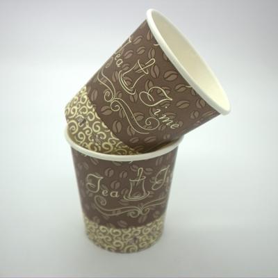 China 2.5oz-16oz Disposable High Quality Paper Cup Logo Printed Disposable Single Wall for sale