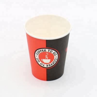 China Factory Price Disposable Pe Coated Paper Cup 8oz Disposable Single Wall Coffee Cup for sale