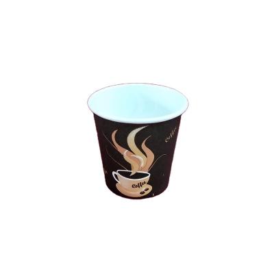 China Manufacturer Supply 4oz Disposable Espresso Black Printed Paper Cups for sale