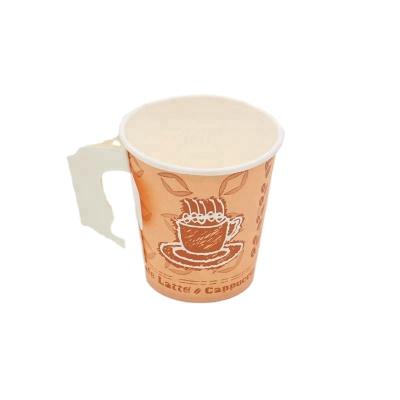 China Factory Price Disposable Custom Hot Paper Cup With Handle for sale