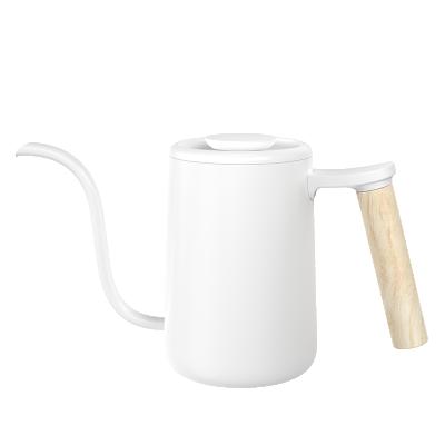 China TIMEMORE Viable Pour Over Coffee Kettle White Fish Youth 700ml Gooseneck Spout For Pour Over Coffee Kettle for sale