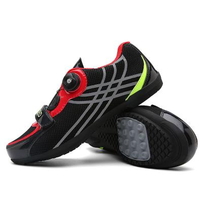 China Sole Carbon Men's Shoes Cycling Road Shoes Cycling Nylon / Breathable Soles SPD Carbon Fiber Lock Cycling Racing Shoes for sale