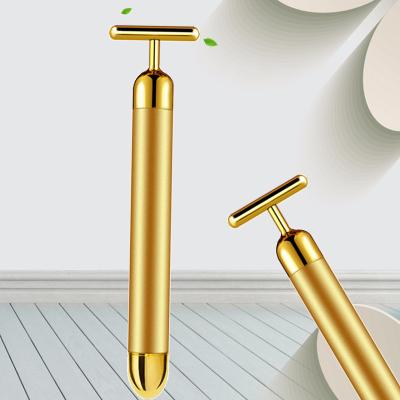 China Good Quality Mini Beauty Massager Face Shrinking Pore Set Personal Care Face Lift 24k Gold Beauty Bar for sale