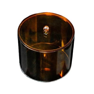 China 2022 new arrival high quality fashion shop display stand small acrylic round box with lid storage box for sale