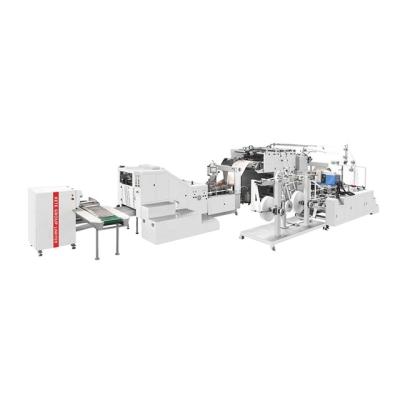 China Full Automatic Paper Bag Making Machine Full Automatic Kraft Paper Bag Making Machine With Handle for sale