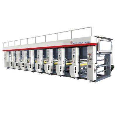 China Hotels High Speed ​​6 /8 Color Rotogravure Printing Machine Roto Gavure Printing Machine For PVC Nolon BOPP Paper Film Cheap Price for sale