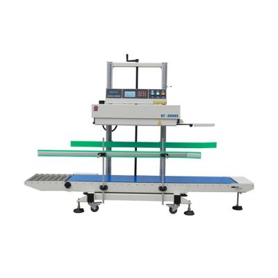 China Food Continuous Seal Machine Heat Induction Sealing Machine Continuous Strip Sealing With Coding Machine Vertical KT-350GS for sale