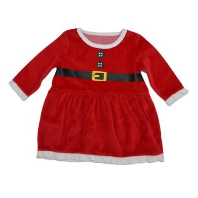 China Santa Claus Romper Christmas Boutique Clothes Party Baby Dress Costume for sale