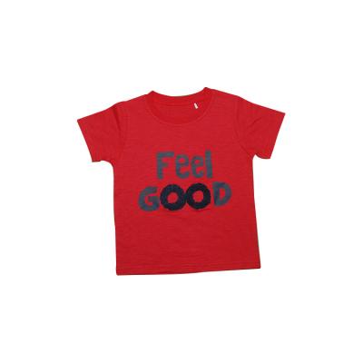 China Breathable Wearing Short Kids Boy's T-shirt Low Price Children's Sleeve T-Shirts for sale