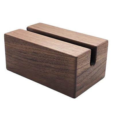 China Bathroom Facial Dispenser Wooden Organizer Raw Material Tissue Hanging Box Nature Eco-friendly Lightly Handmade Decorative for sale