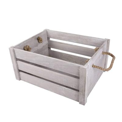 China New Europe Contemporary Style Household Furnishings Rope Handle Display Cases Wooden Boxes for sale