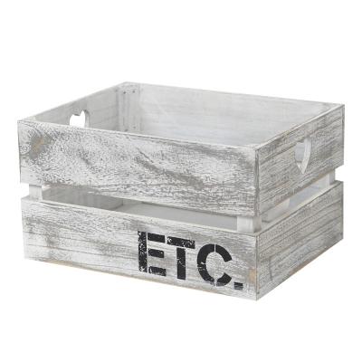 China Eco-friendly Classic Wood Box Gray Multilayer Design Wine Bottle Storage Crates Wooden Box for sale