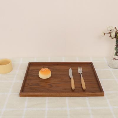 China Chinese Wholesale Eco-Friendly Ottoman Factory Custom Breakfast Tray Carved Wooden Pallet Coffee Tea Table Solid Wood Serving Tray for sale