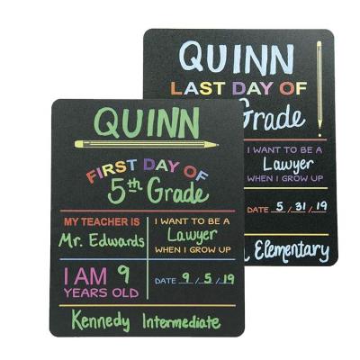 China The first of custom coffee product solutions and reusable past day school chalkboard sign. Photo prop board, w/color printing blackboards for sale