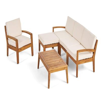 China Sofa Sets (Height) Adjustable Metropolitan Stylish Natural Teak Wood Decay Resistant for sale