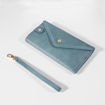 China High Quality Fashion PU Long Purse Ladies Women Wallet Custom Printing Leather Slim Rfid Purse Portable Card Anti-theft for sale