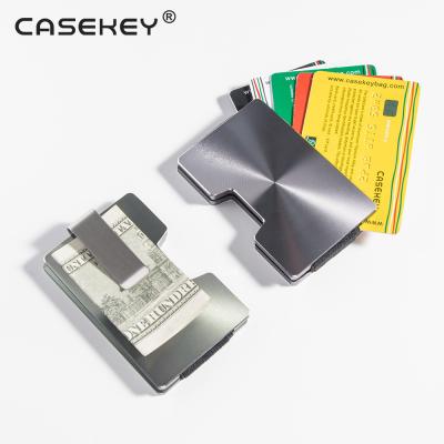 China Amazing Mini & large capacity sun rfid blocking wallet for men and AluminumCredit card holder metal minimalist wallet for sale