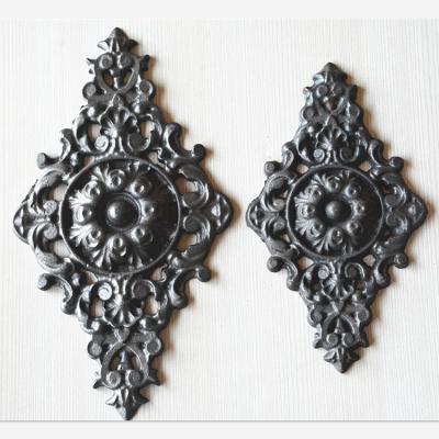 China Easily Assembled Decorative Gate Elements Wrought Iron Ornament Metal Fence Panels For Sale for sale