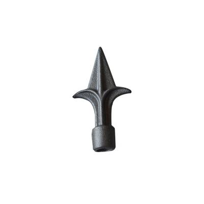 China Easily Assembled Steel Forged Casting Finials Of Wrought Iron Spears Spearhead Fence Railing Ornament for sale