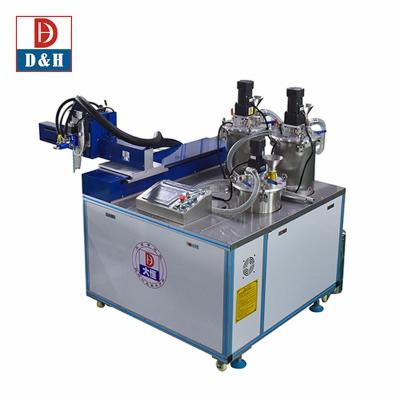 China Pump precision 0.2g/s High Productivity Epoxy Resin Compound Hardner Glue Potting Machine for sale