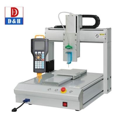 China 3 axis automatic desktop dispenser liquid syringe glue dispensing robot portable glue applicator for sale