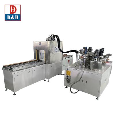 China Vacuum potting dispensing machine AB casting in vacuum chamber vacuum machine for two component liquids transformer for sale