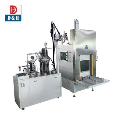 China 60L Tank Capacity Silicon Rubber Vacuum System Vacuum Casting Machine with Consumption for sale