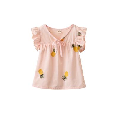 China Summer Breathable Babies Dresses Handmade Smocked Embroidery Cotton Children Clothes Kids Clothes for sale