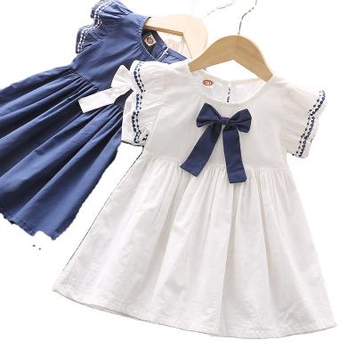 China Summer 2020 Breathable Most Popular Cotton Floral Smocked Baby Princess Girl Dresses for sale