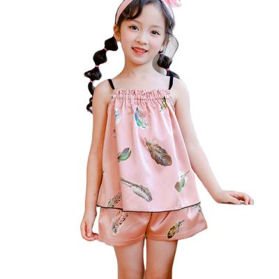 China New Summer Kids QUICK DRY Pajamas Sets Cute Cartoon Girls Clothing Sets Kids Girls Sleepwear Pajamas Set Kids Sleepwear for sale