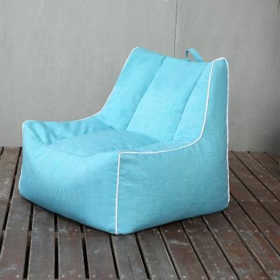 China Colorful Blue Outdoor Sofa Bed Living Room Lazy Sofa Bed Oxford Fabric Armchair Bean Bag Chair Relax for sale