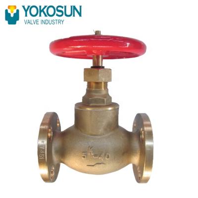 China JIS F7351 5K SCRW-DOWN CONTROL GENERAL BRONZE BALL STOP VALVES for sale